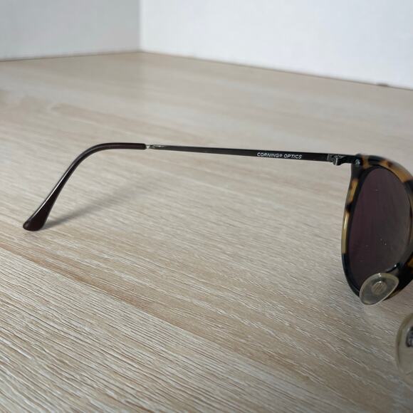 Vintage Serengeti Drivers Corning Optics Sunglasses FRAMES ONLY Tortoise Cream